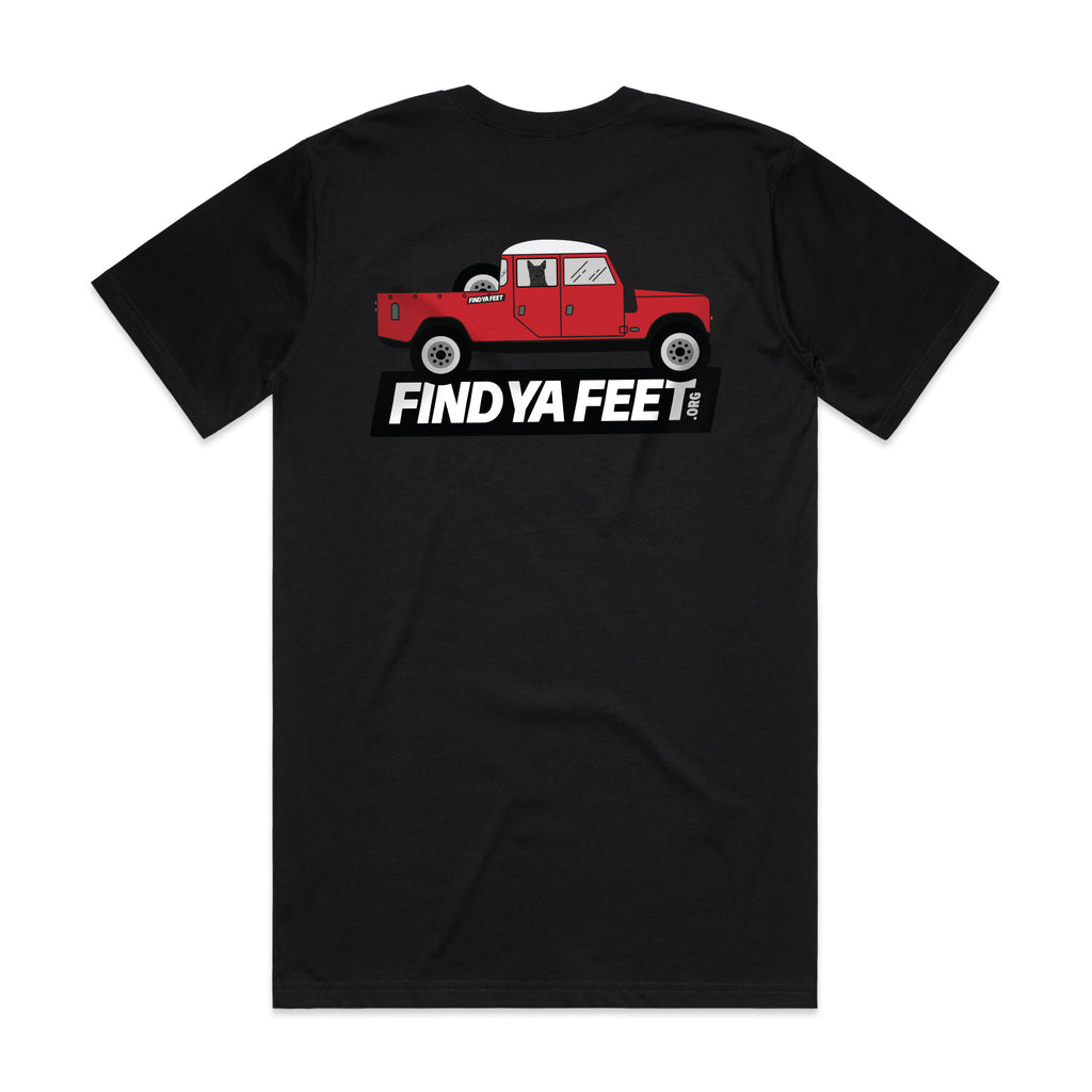 Find Ya Feet - Red Dog Red Ute Tee