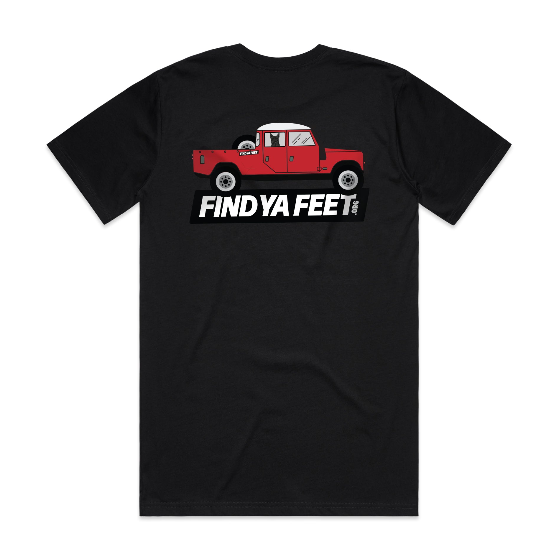 Find Ya Feet - Red Dog Red Ute Tee