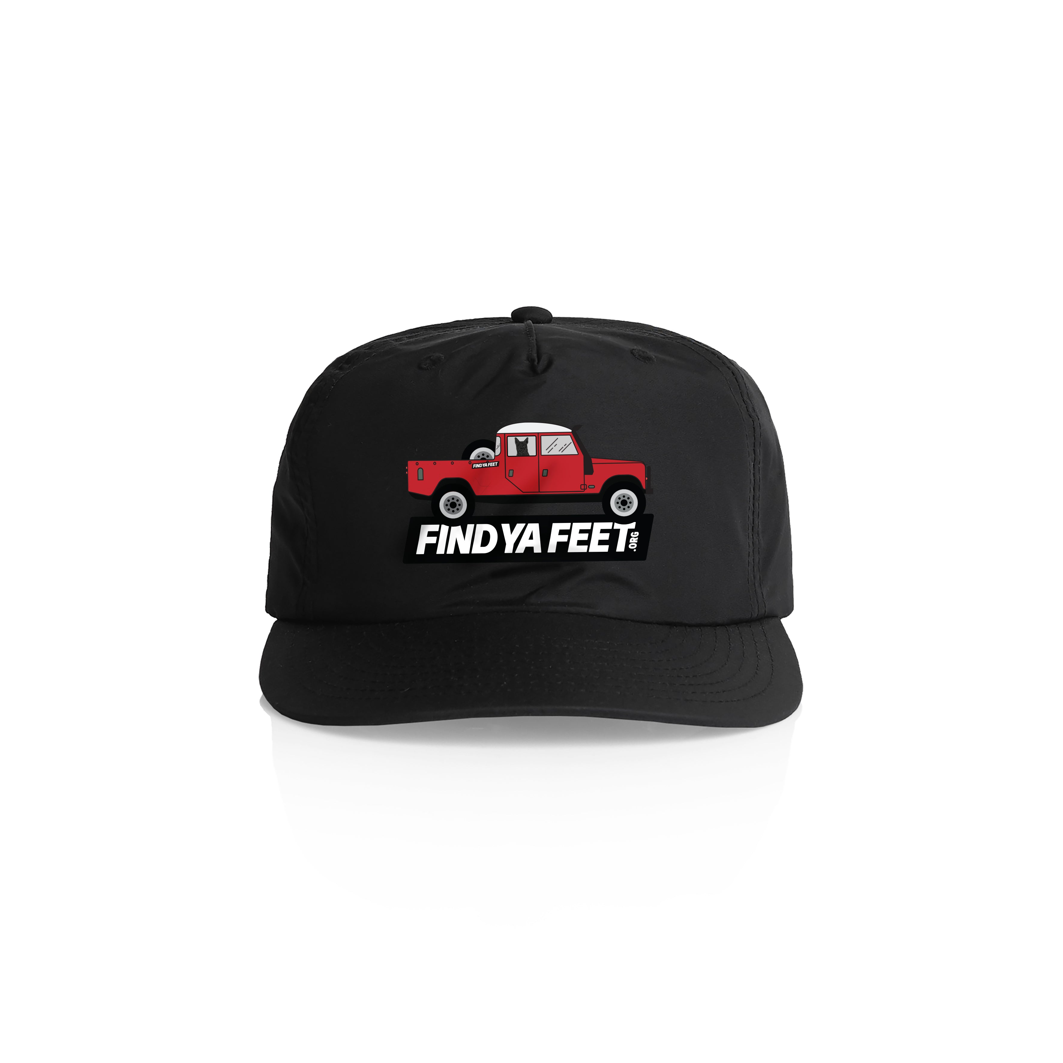 Find Ya Feet - Red Dog Red Ute Rip In Surf Cap